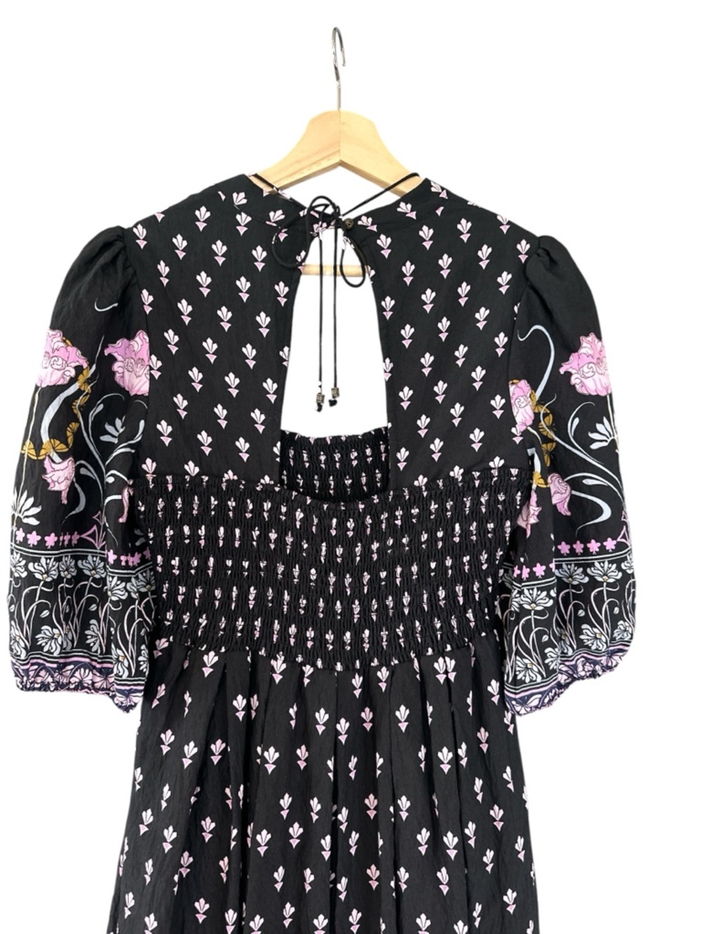 Anthropologie Dasha Smocked Floral Midi Dress - Picture 9 of 14